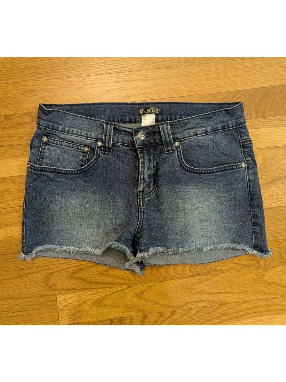 Venus Blue Denim High Rise Jean Shorts Size 4 - Picture 9 of 9